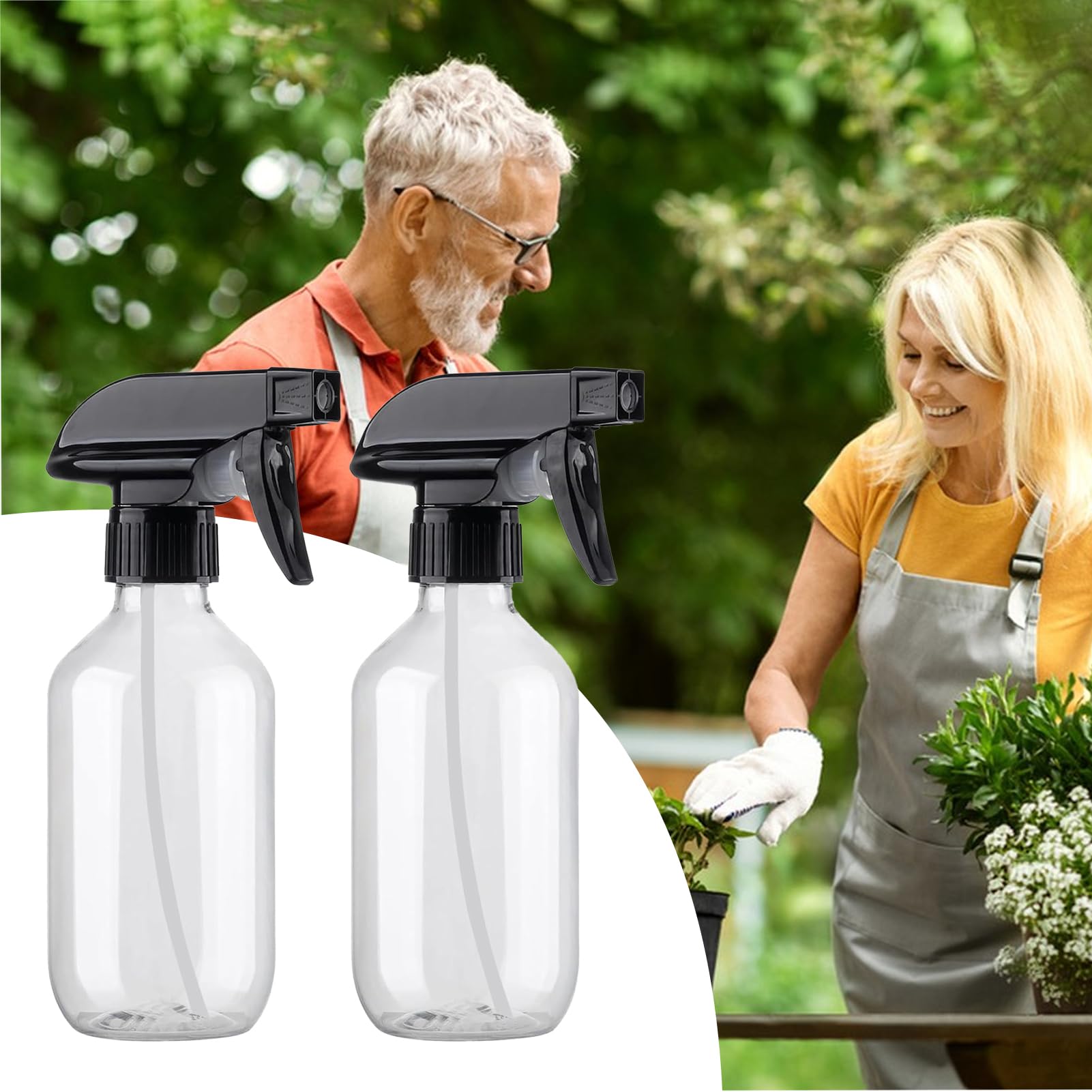Flacons Pulvérisateurs Vides 300 Ml - Buse Réglable, Plastique, Pour Produits Ménagers, Plantes, Animaux