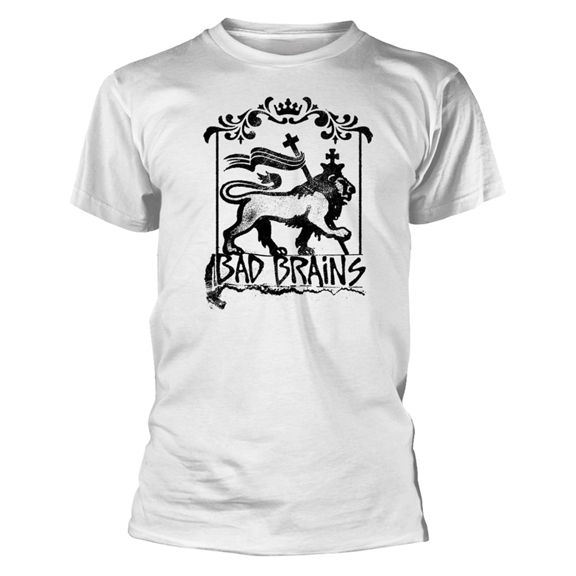 BAD BRAINS LION T-Shirt Medium WHITE