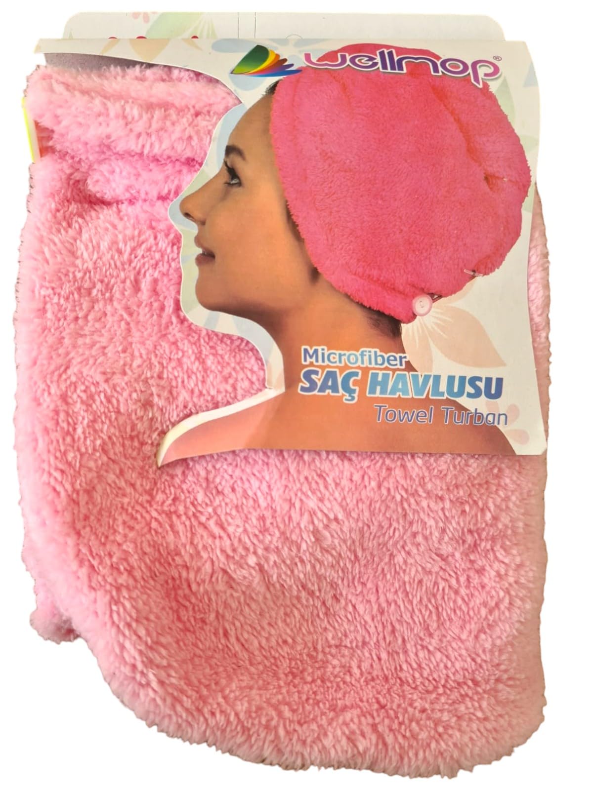 SAÇ HAVLUSU PEMBE