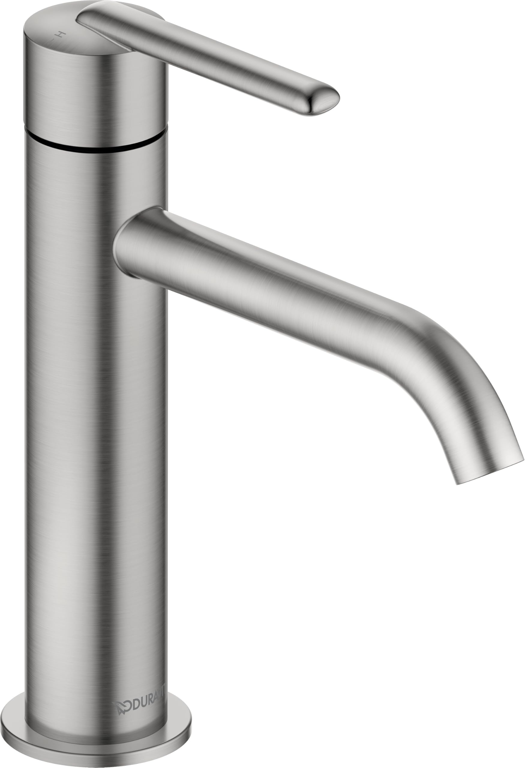 Duravit Balcoon bateria umywalkowa, rozmiar M (wysokość wylewki 138 mm), energooszczędna bateria umywalkowa (FreshStart), oszczędzający wodę kran łazienkowy (MinusFlow), armatura łazienkowa, stal