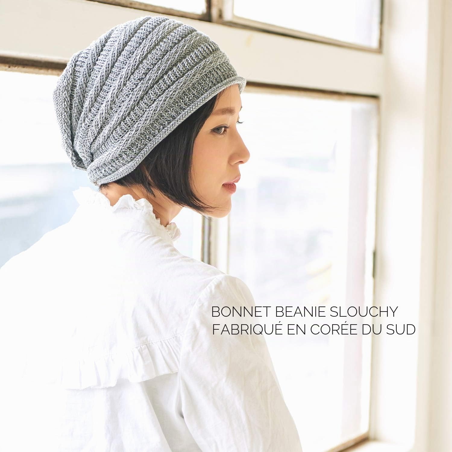 Bonnet Slouch en Tricot Souple avec du Coton, Chapeau Chimio Été Extra Large, Hipster Rasta Beanie Hat pour Homme Et Femme