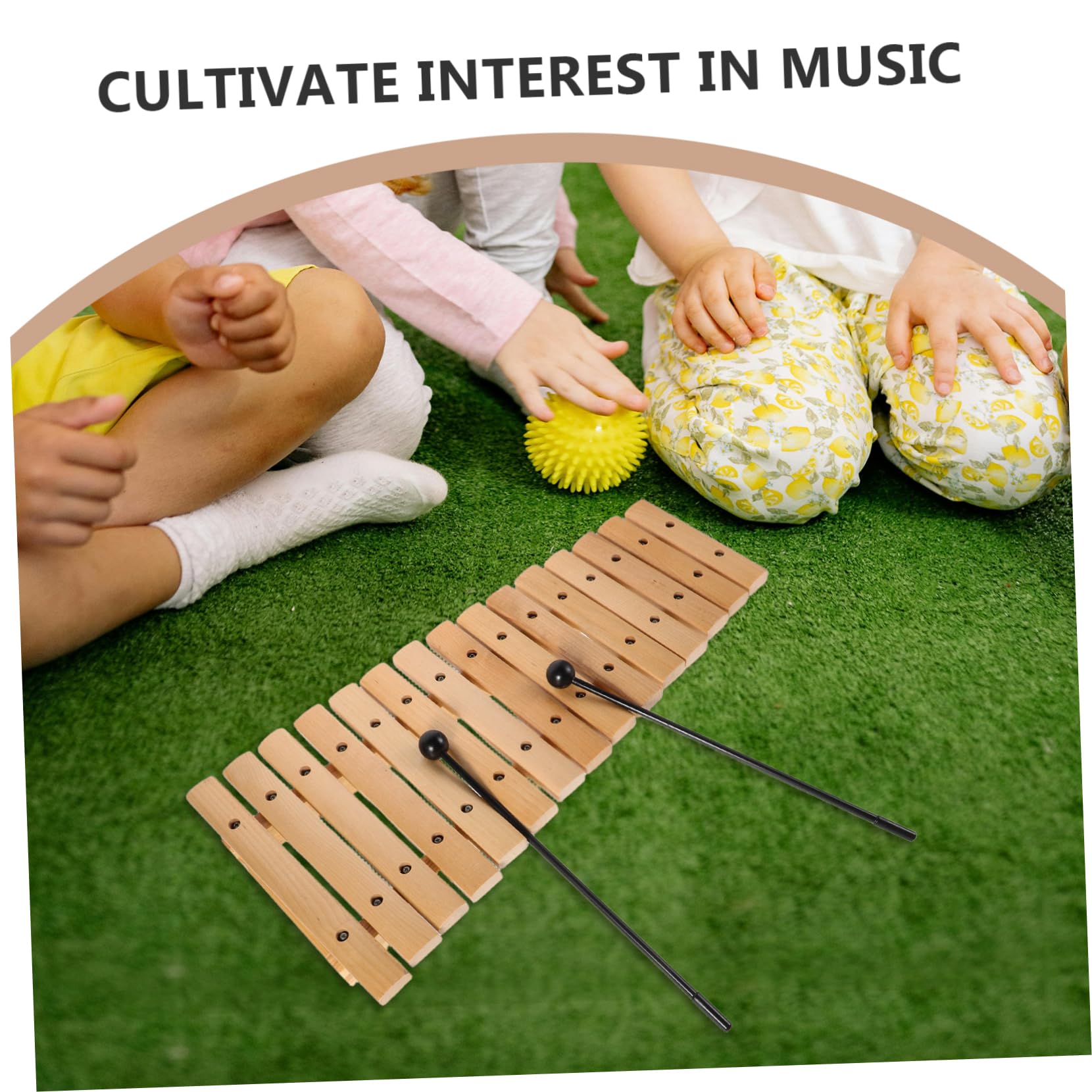 Xilofono 15 Note in Legno con Mallet per Ragazzo Ragazza e Toddler | Educazione Musicale Sensoriale Montessori, Uso a Kindergarten e Home Education, Design Attraente
