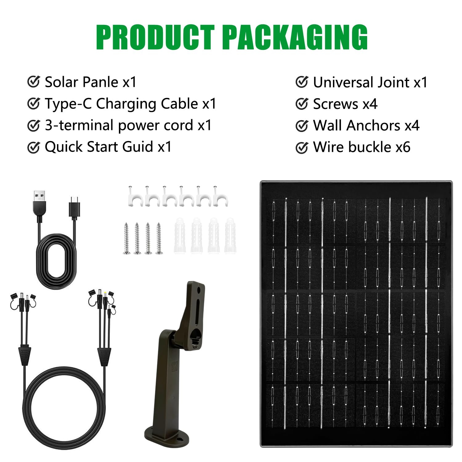 SLODA Trail Cameras Solar Panel, 12 V/1 A 6 V/1,5 A, batteria al litio ricaricabile IP66, impermeabile, per la caccia di fotocamere o cervi feeder (8 W 12000 mAh)