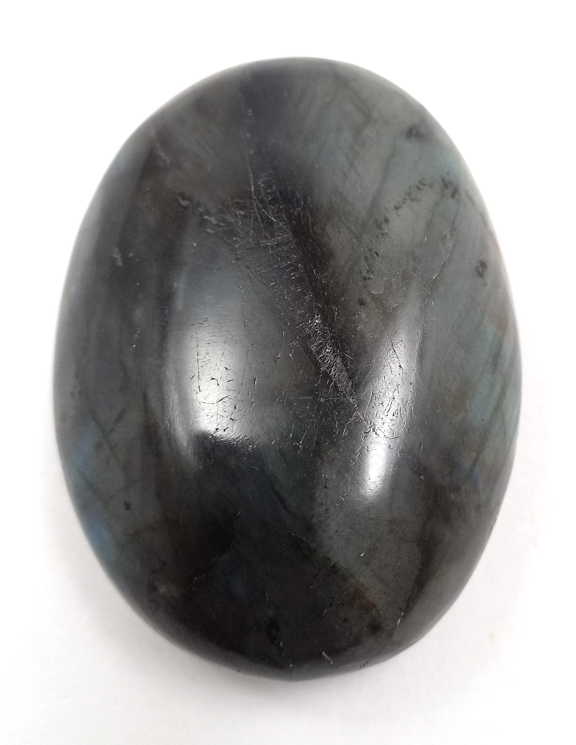 Rocksmins Labradorite Palm Stone Oval Shape 35-45mm Approx Polished Original Natural Crystal Gemstone Stones for Reiki Healing Crystal Aura Cleaning Chakras Balancing Vastu Meditation