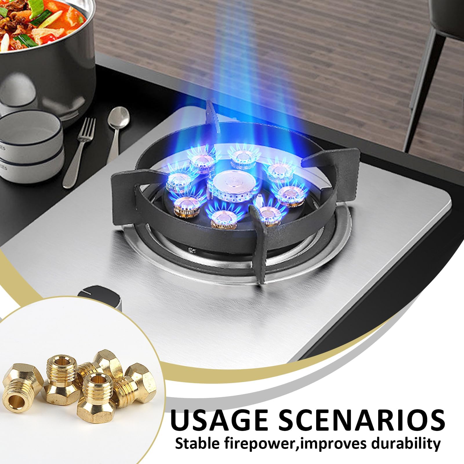 Kit 5 Ugelli Gas GPL Universali - 0.5/0.7/0.87/1.02mm Per Bruciatori Metano/Propano/Butano - Foto 9