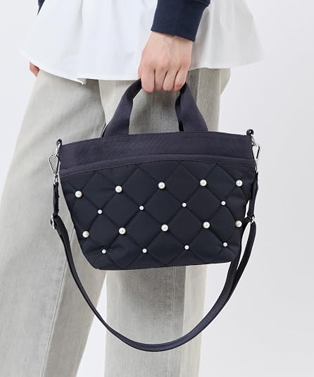 Amazon | 【公式】SM BUCKET TOTE W PEARLS/2088/ディープシーパール