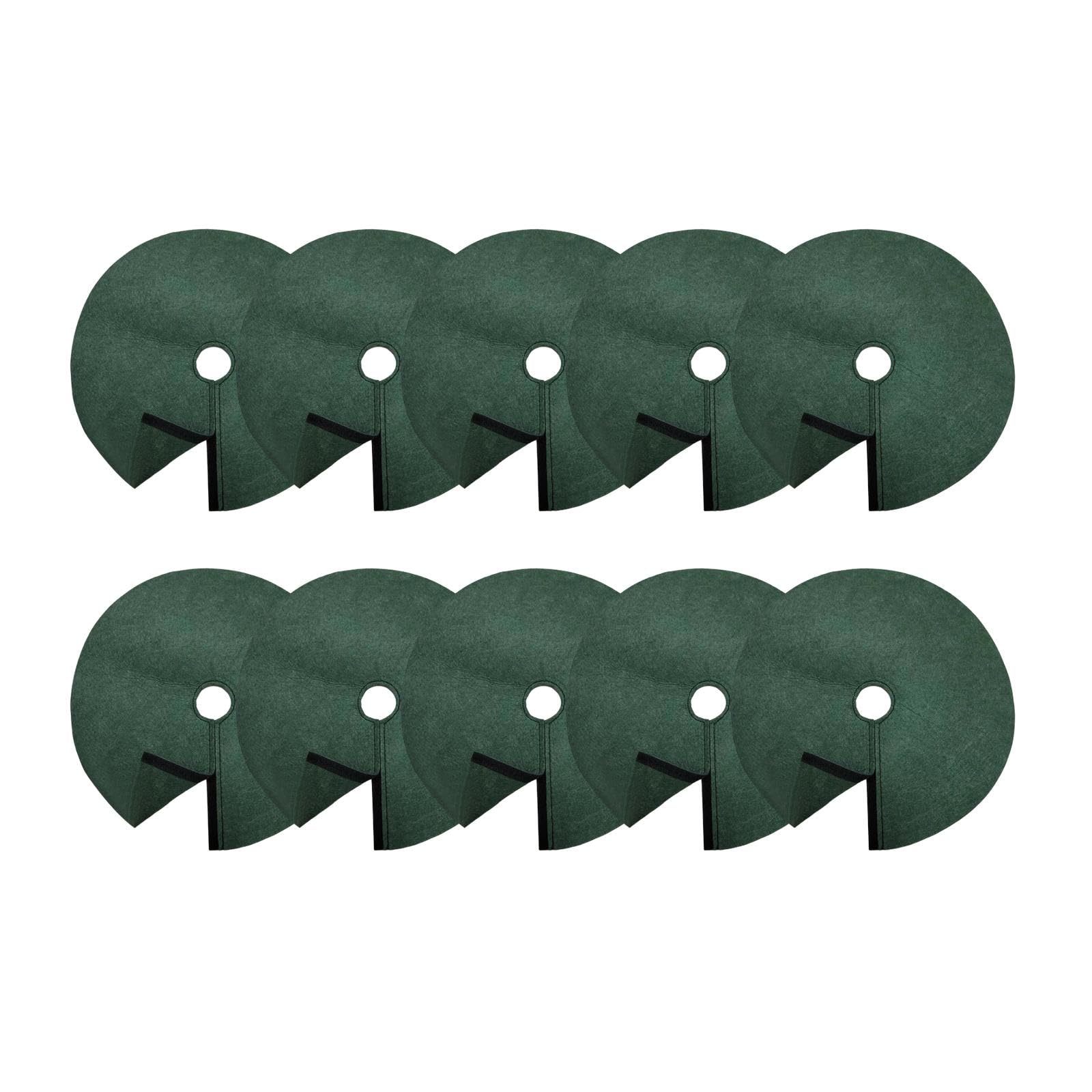 atorse 10pcs tree mulch rings for weed control gardening round fruit tree protector xl