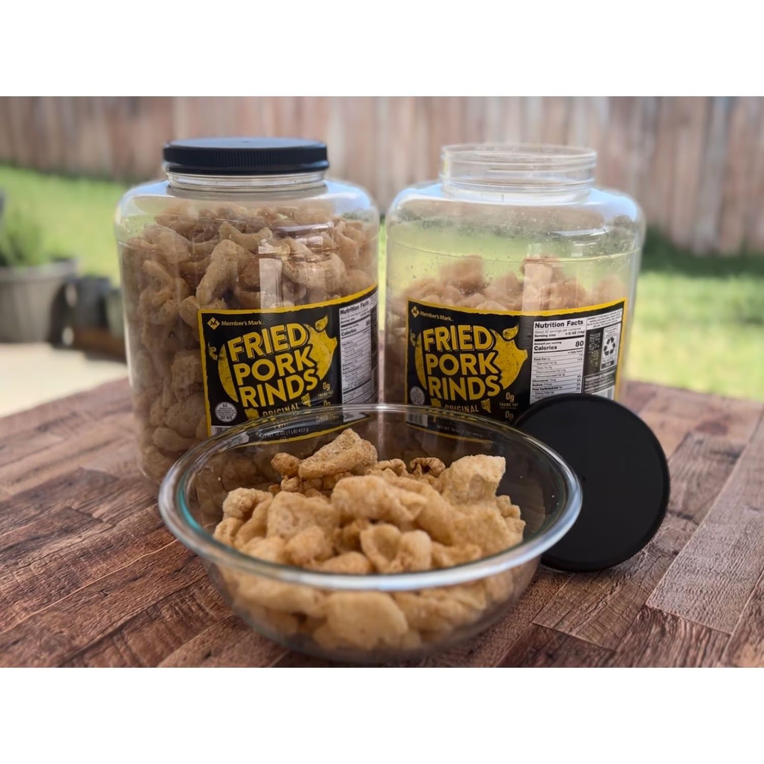 Member's Mark Original Fried Pork Rinds 16 oz + Member's Mark Natural Shelled Walnuts 48 oz – Keto & Low-Carb Snack Bundle