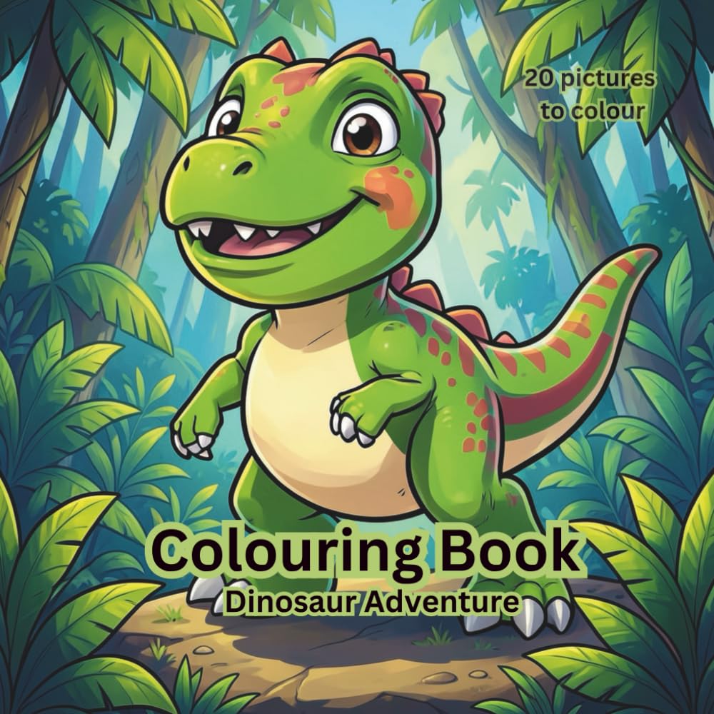 Colouring Book Dinosaur adventure