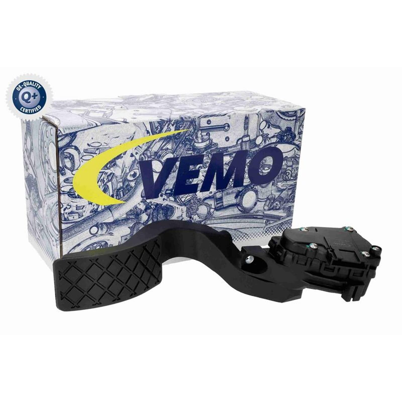 VEMO V10-82-0015 Gaspedal mit Sensor Kompatibel mit VW Passat Variant 3C5 1022043 8D1721523F 8D1721523J für Linkslenker