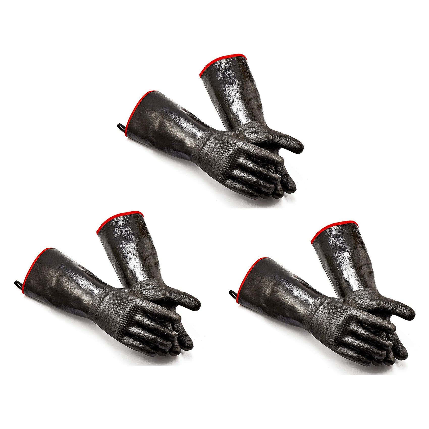 Hndhbfgrt 6X High Heat Gloves Griller Insulated Cooking Gloves for Barbecue/Grill/Smoker/Oven Mitt/Baking