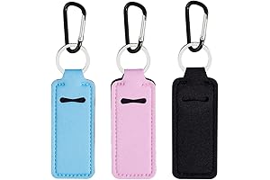 3 Pcs Chapstick Holder Keychain: The Perfect Way to Keep Your Lipsticks...