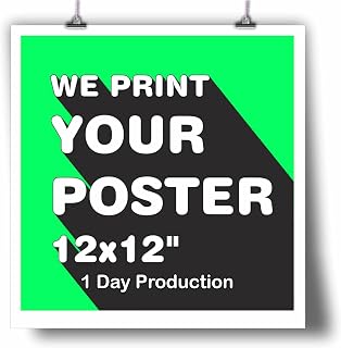 Customized Poster 12x12, Custom Print from Photo, Posters Printing Service, Create Your Own Personalized Poster, Custom Wall Art Gift for Birthday Wedding Mothers Day