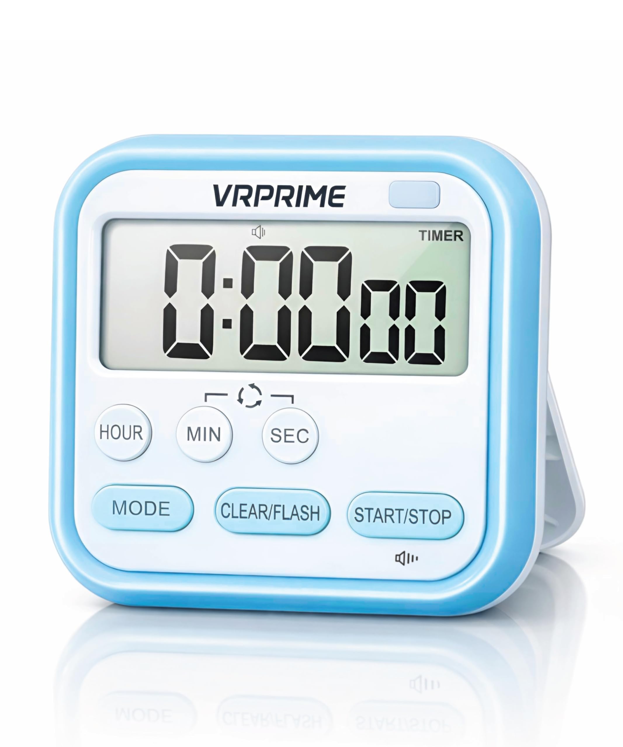 Timer Clock for Study | Stopwatch for Study | Digital Alarm Clock | POMODORO Timer for Study | Digital Table Clock with Large Display, Round Alarm, Adjustable Stand (Blue)-picture-21