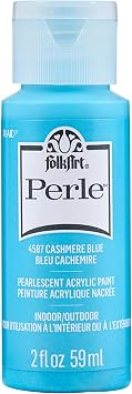 FolkArt Perle Acrylic Craft Paint, Cashmere Blue, 2 fl oz