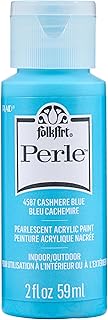 FolkArt Perle Acrylic Craft Paint, Cashmere Blue, 2 fl oz