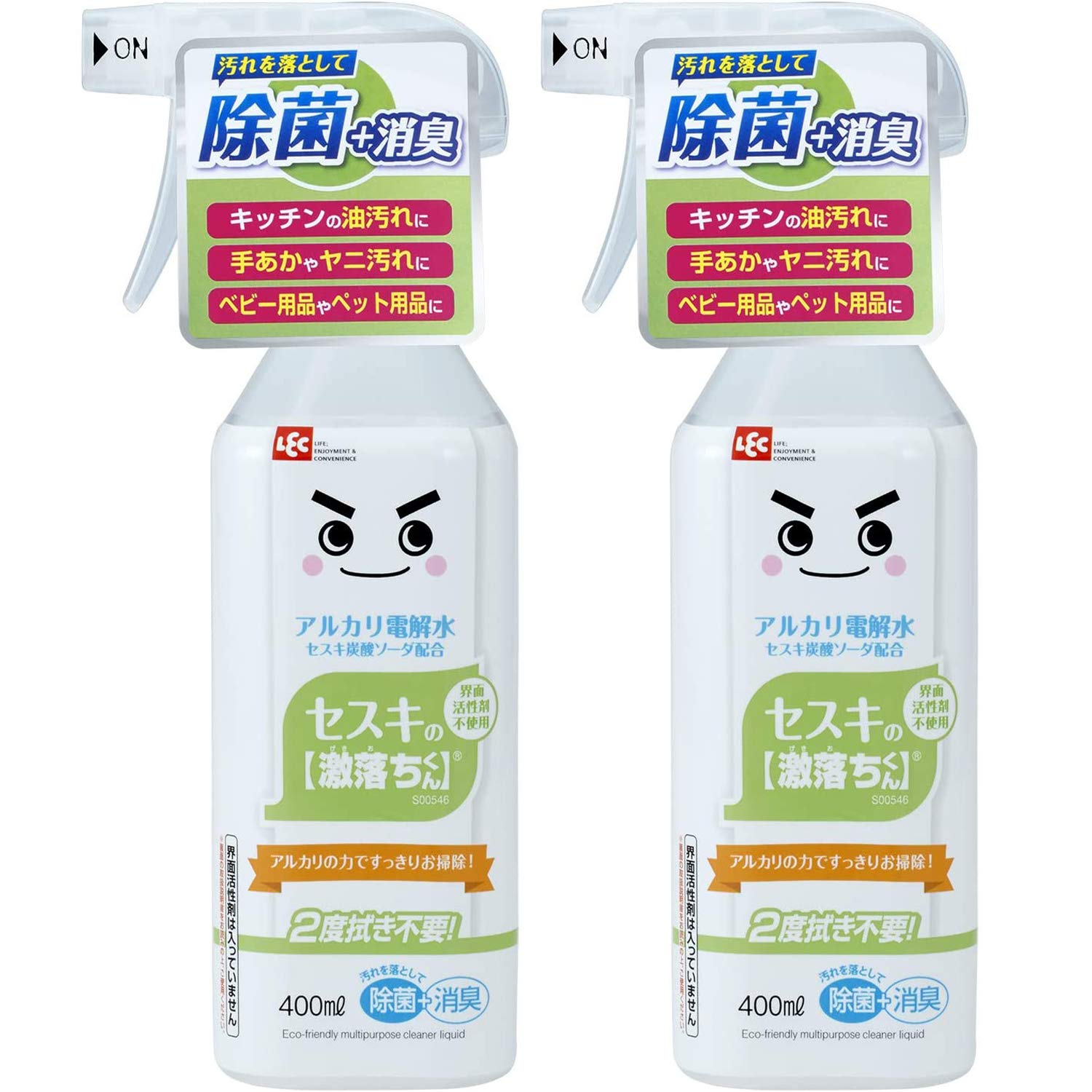 激落ちくん レック セスキの 400ml×2本セット (洗浄・除菌・消臭) アル…