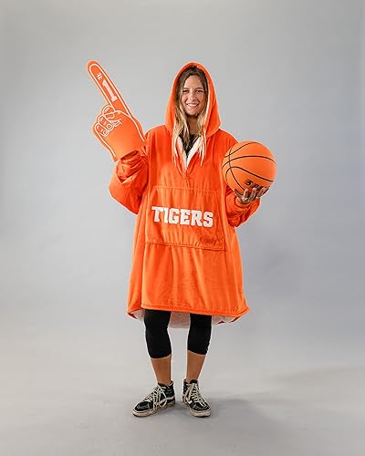 Miniatura 8 de THE COMFY - Manta portátil original de sherpa y microfibra, viene en tamaño extragrande, con cremallera de un cuarto, de talla única, y vista en