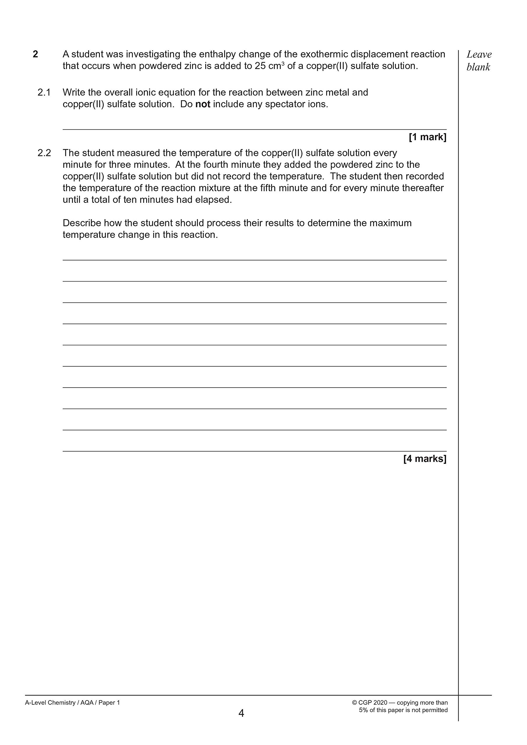 ALevel Chemistry AQA Practice Papers Superb For The 2023 And 2024