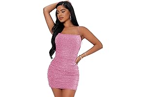 Women's Shimmering Pink Hoco Dress