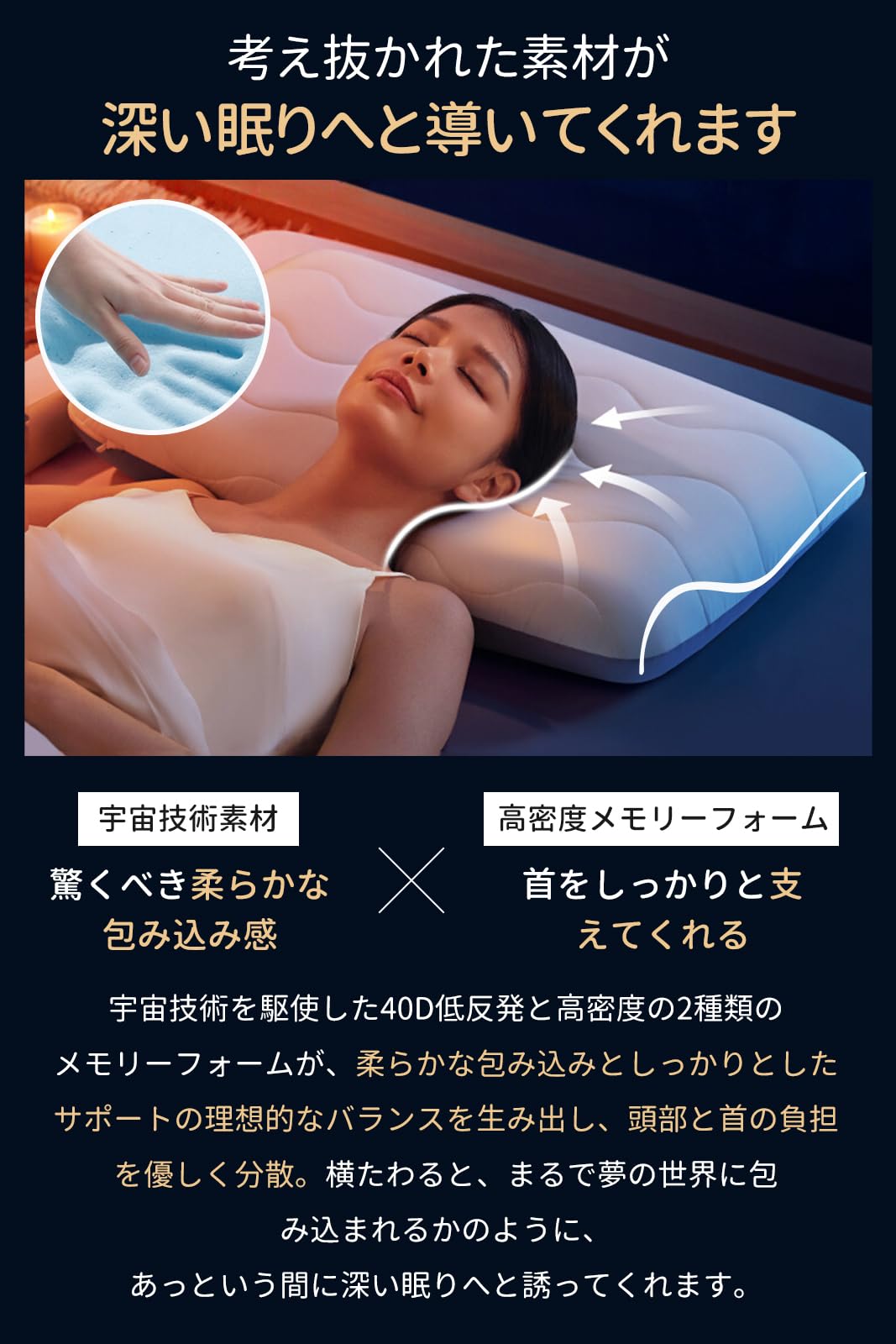 Amazon｜【高級x5つ星ホテル仕様】 枕 深い眠り枕 首が痛くならない