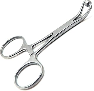 3 Pcs Backhaus Scarf clamp 11cm Clip Pliers Retaining Stainless Steel Instruments