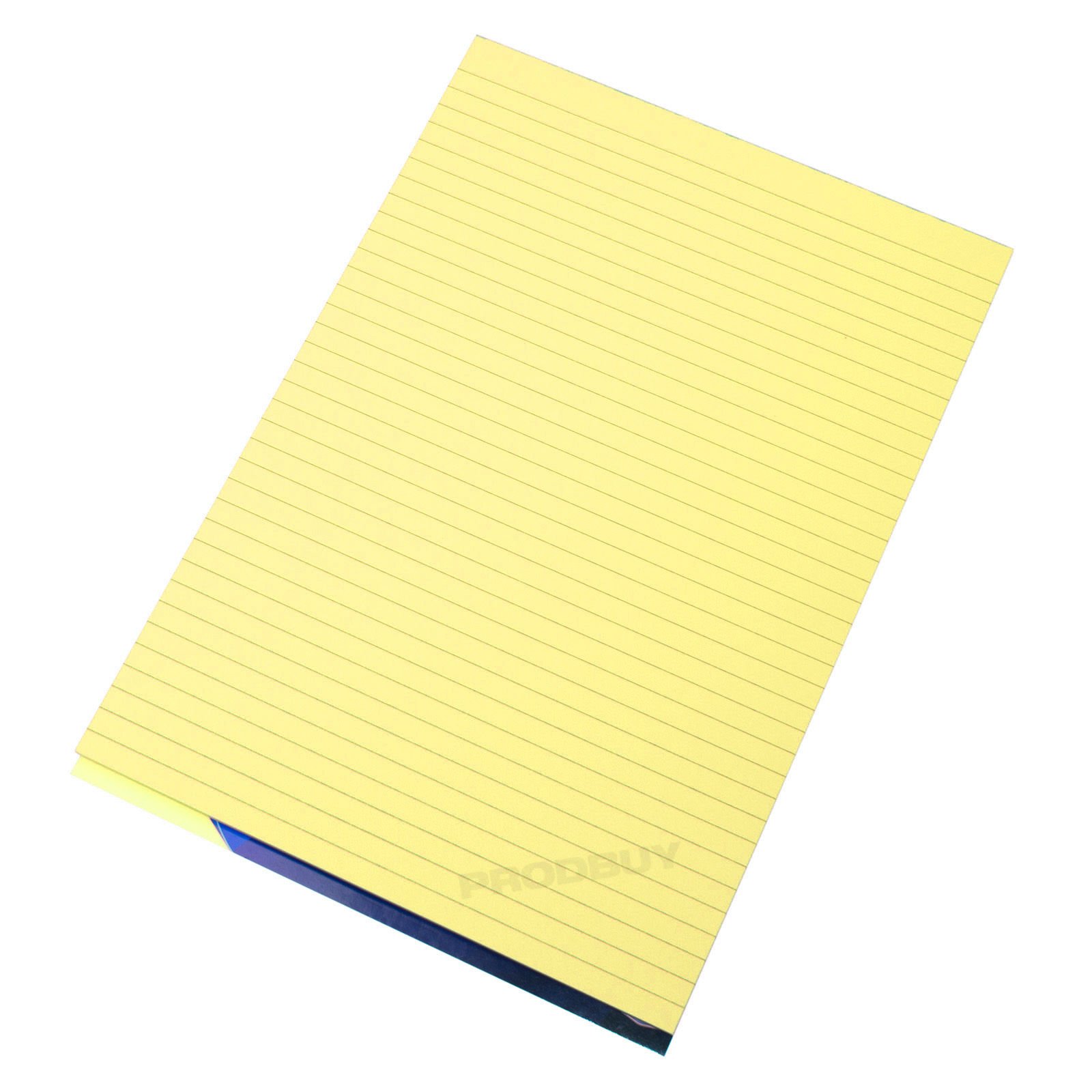 [Pack of 10] Visual Memory Aid A4 Yellow 100 Page Paper Notepad Refill Memo Lined Writing Pads
