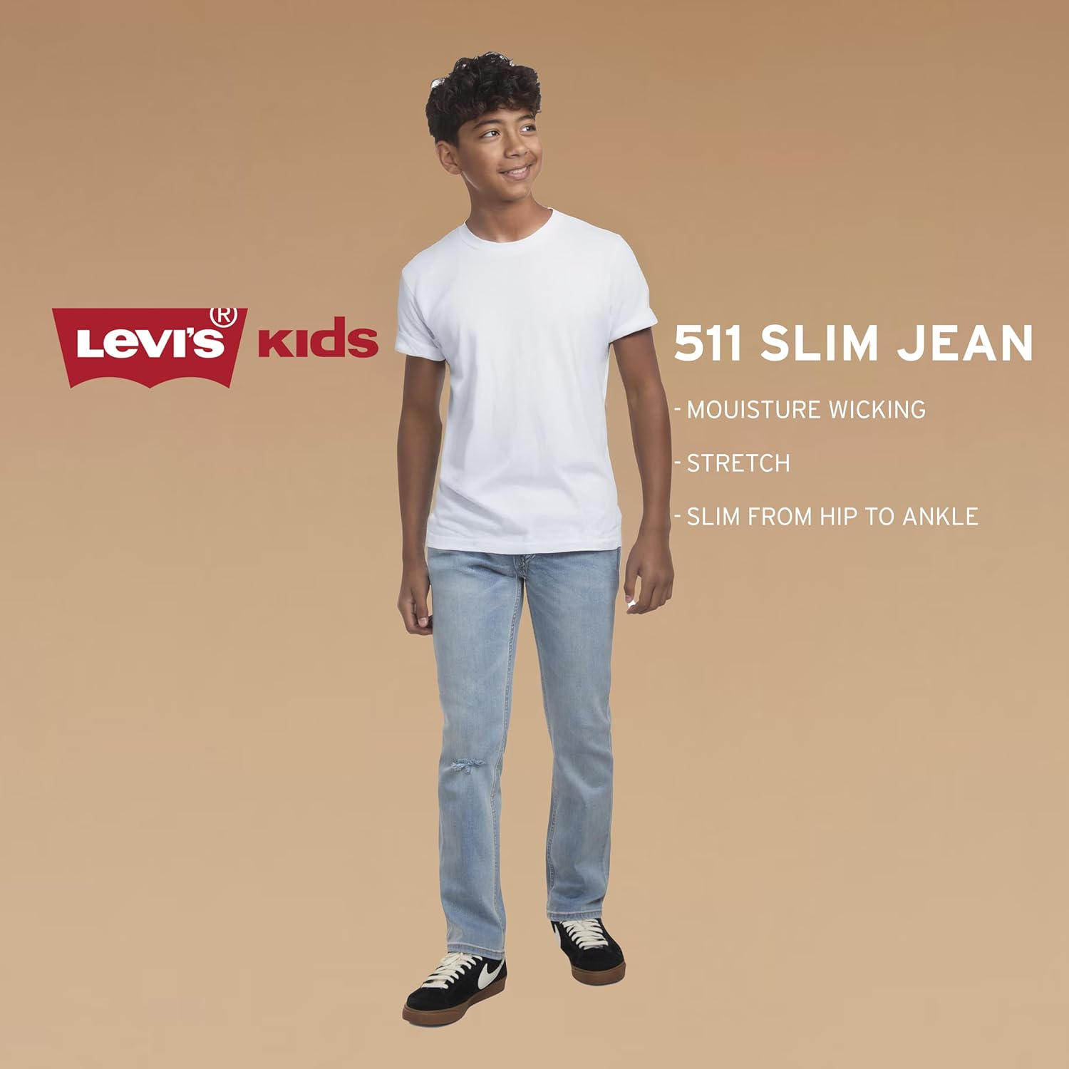 Levi's Boys 511 Slim Fit Performance Jeans - Image 7