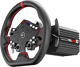 PXN VD10 + W DS R2 – Kit de Volante Direct Drive 10Nm con Volante W DS R2, Gaming Steering Wheel PC USB compatible con Windows 7/8/10/11 para Sim Racing