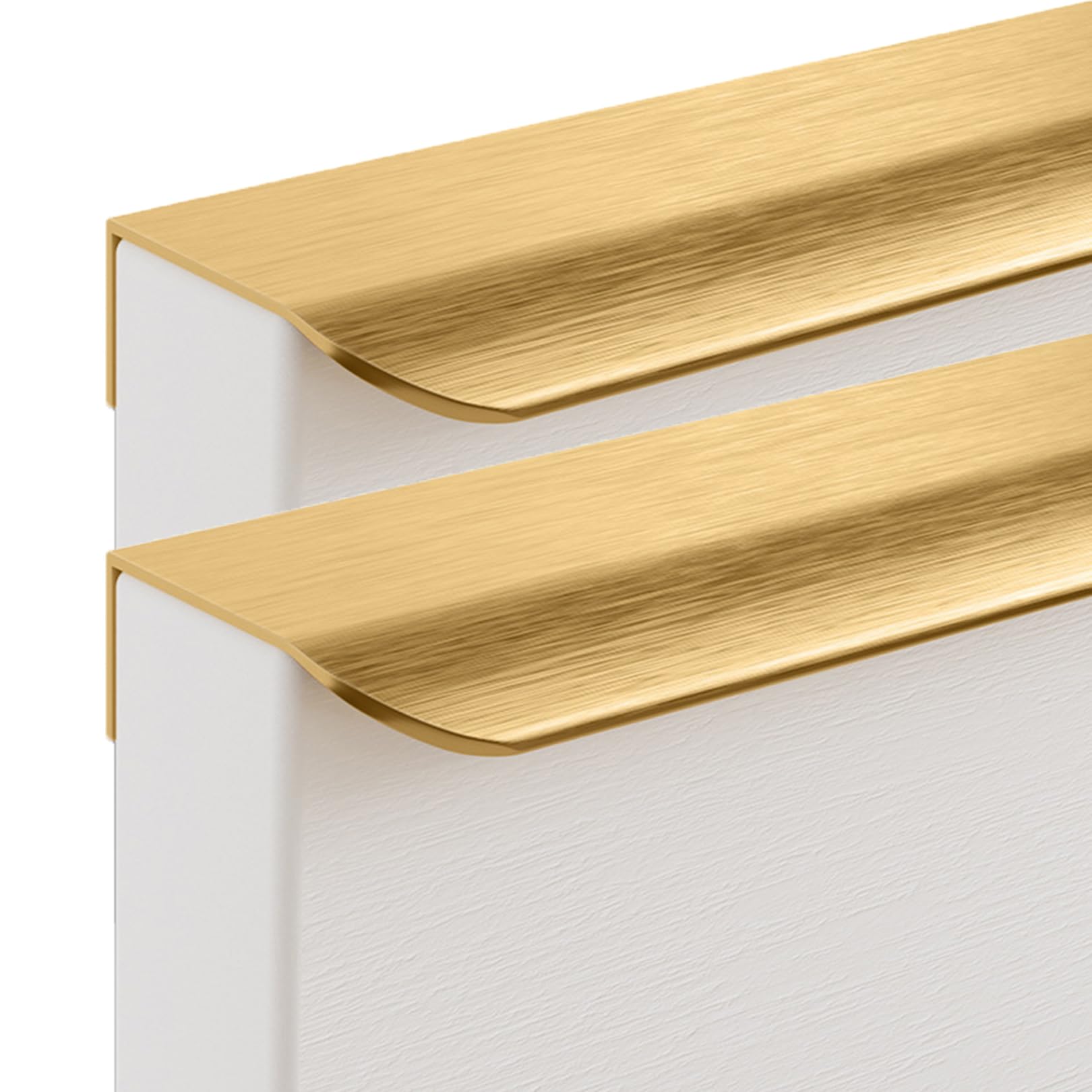 SBZIOJHDR Door Handle, Concealed Handles Aluminium Alloy Cabinet Brushed Gold 2 Pieces(Overall Length 800mm)