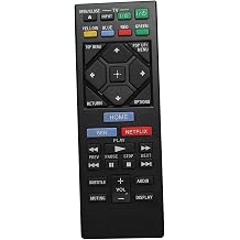 HCDZ Replacement Remote Control for Sony DP-S1500 BDP-S3500 BDP-S2200 BDP-S3200 UBP-X800M2 Blu-ray DVD DISC Player