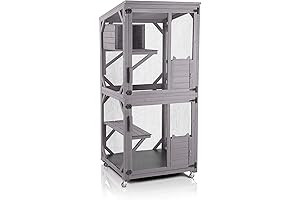 GUTINNEEN Cat House Outdoor Cage: Spacious Sanctuary for Your Feline Companion