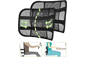 Lumbar Support with Breathable Mesh Layers for Maximum Comfort