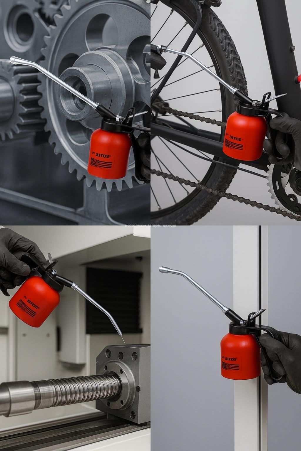 Eltos Plastik Yağdanlık, Metal Uçlu, Endüstriyel Yağlama Şişesi, Makine Yağı, İnce Akıtma Uç, Sızdırmaz Kapak, Otomotiv, CNC, Bakım Yağlık, Dayanıklı Plastik, Kontrollü Akış, Ergonomik Tutuş (300 cc)