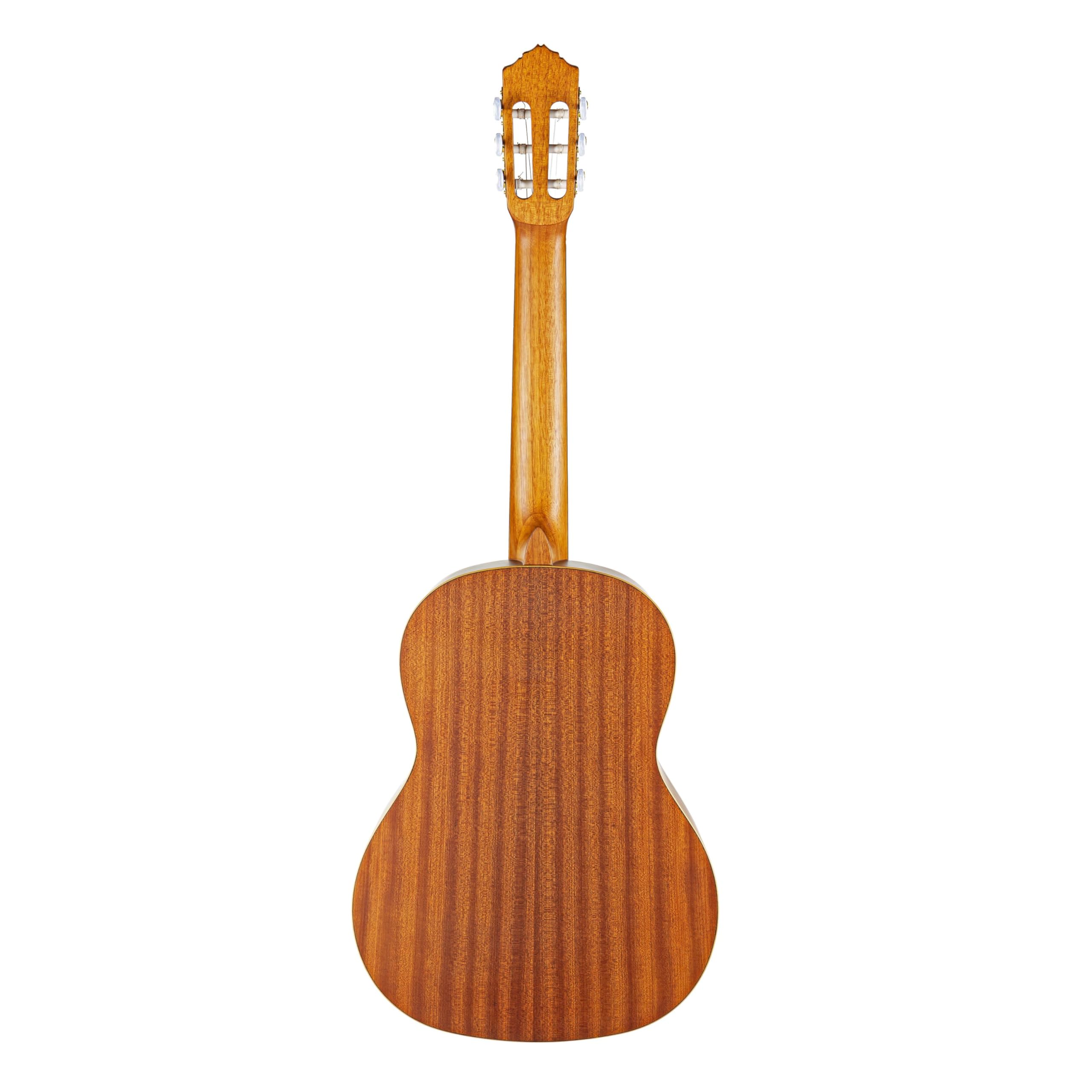 Ortega R131L - Chitarra da Concerto 4/4 Elettrificata, per Mancini, Finitura Opaca, con Custodia Inclusa