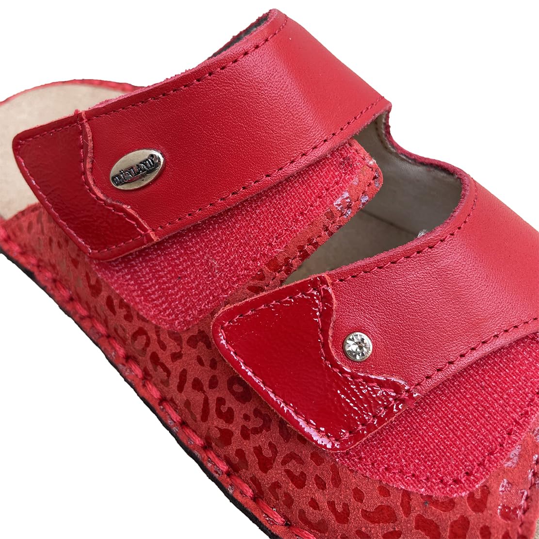 GRUNLAND ciabatte Comfort DONNA regolabili con strappi e plantare estraibile prodotte in italia modello 2025 con decoro