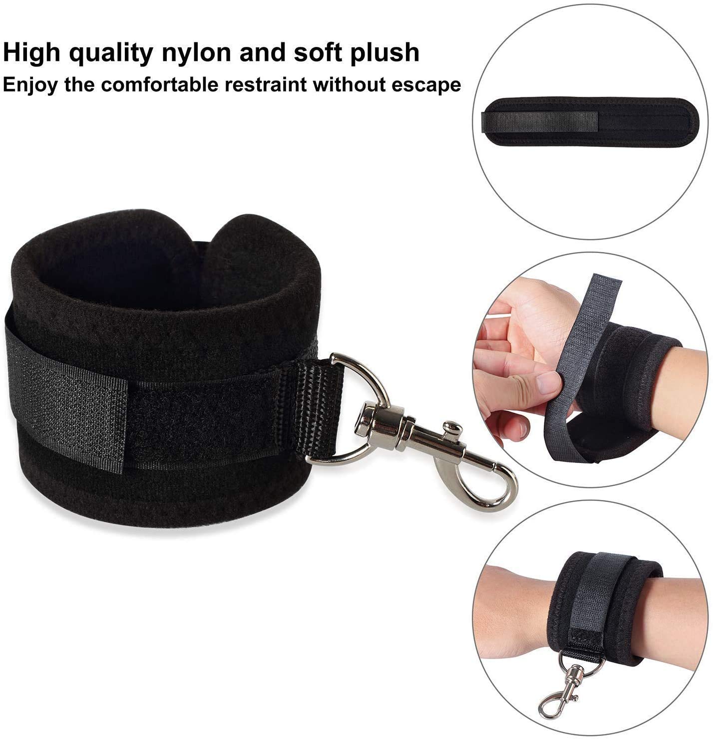 Sex Lit Kit Bdsm Bondage Retenue et Bondage Bdsms Set Accessoires Hard SM Bondagerie Sexes Harnais Femme Bdsm Homme Kit SM Sex Toýs Jouet SexuaLité Couple Kits de Bondage
