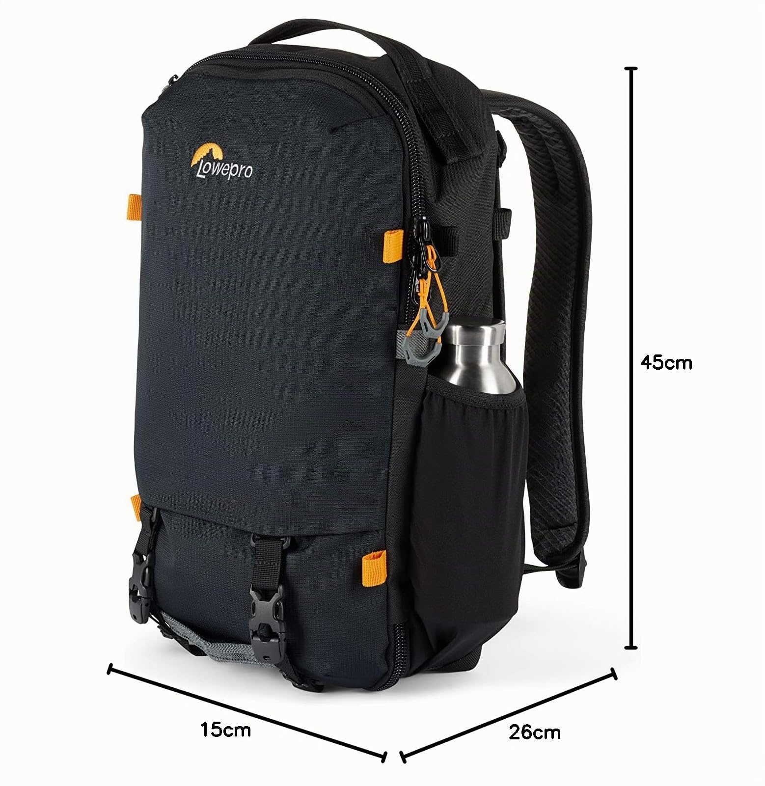 Lowepro Trekker Lite BP 150, Sac à Dos pour Appareil Photo Hybride avec Insert Amovible, Accessoire Système de Bandoulière, Compatible avec l'Appareil Sony Alpha 6000, Noir