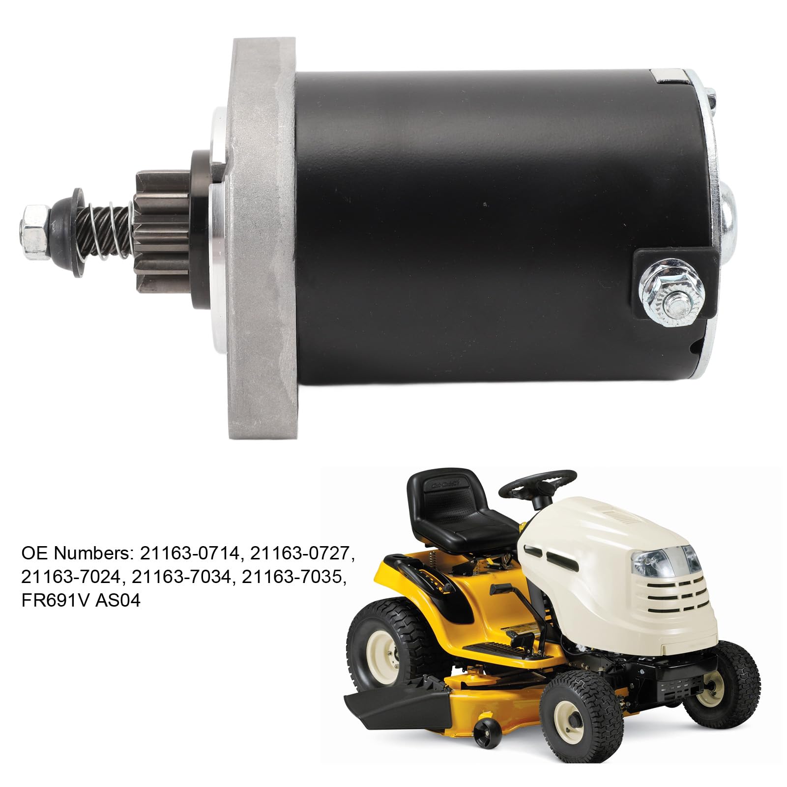 Motor de Cortacésped Eléctrico, Repuesto de Motor de Arranque de 10 Dientes, Tractor LTX1046 LTX1050