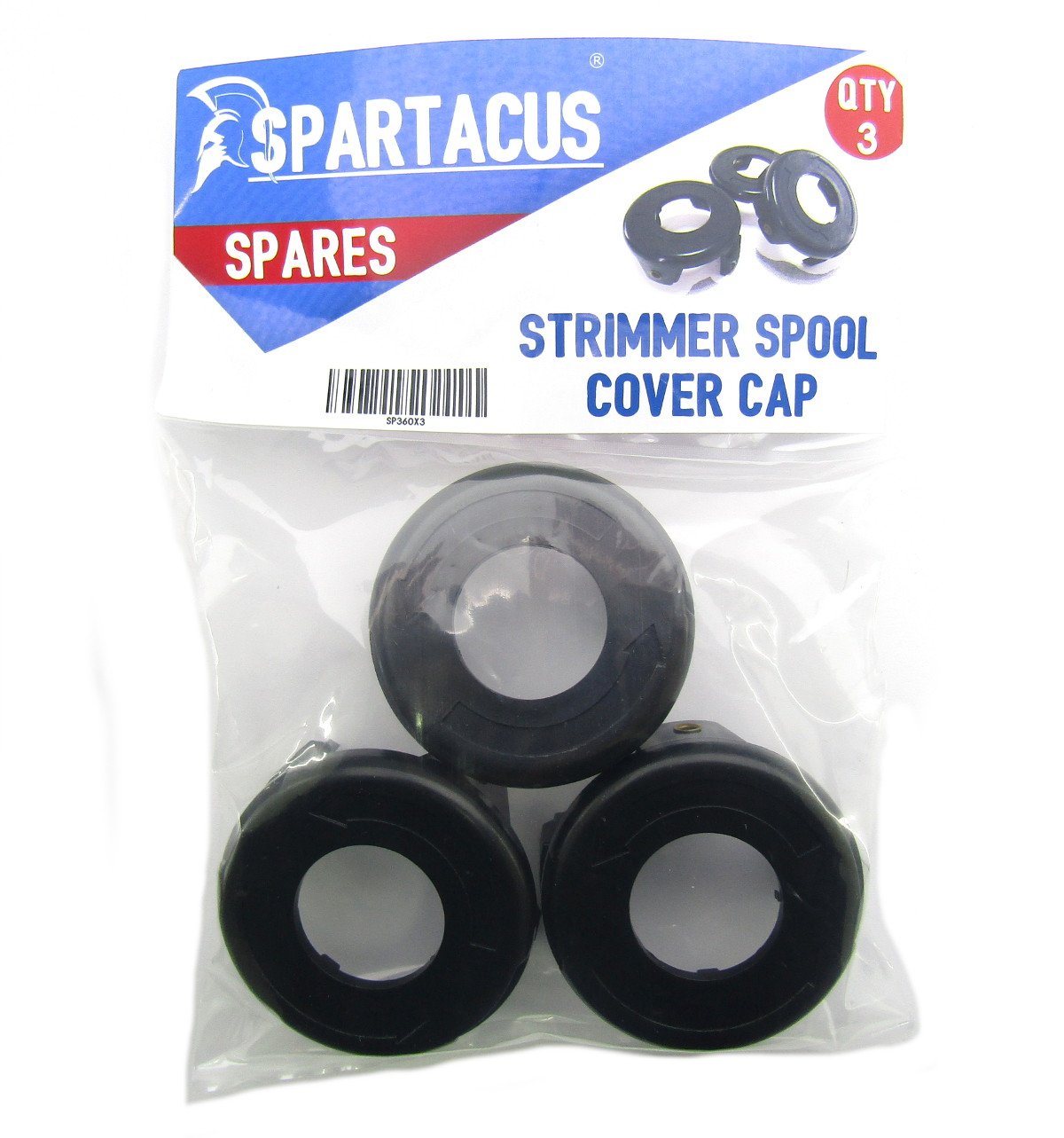 SpartacusPack of 3 Strimmer Trimmer Spool Cover Fits Cotech GTC350B GTC350B-UK