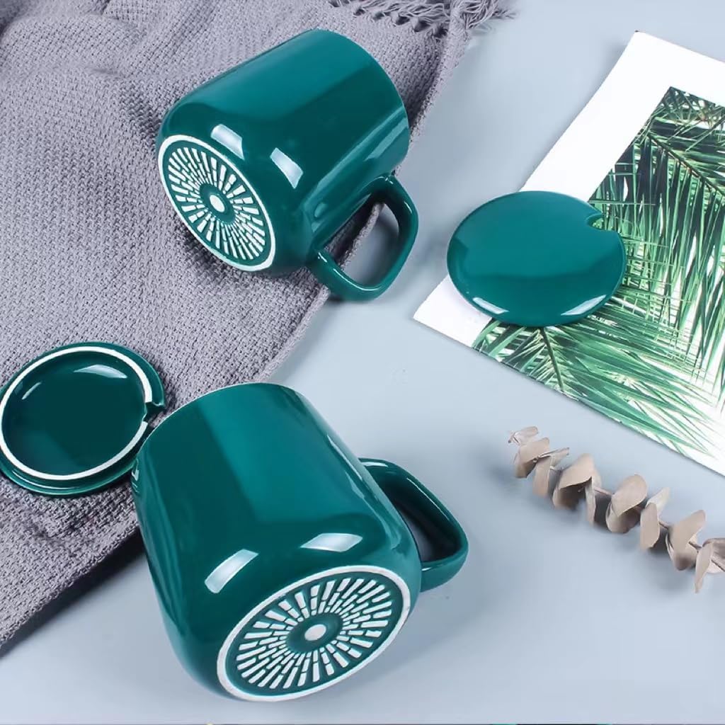 Coffee Mug Warmer Mug Set for Desk with Auto Shut Off Electric Cup Warmer for Desk Office Home Beverage Warmer, Smart Heated Coffee Mug for Office and Home Use