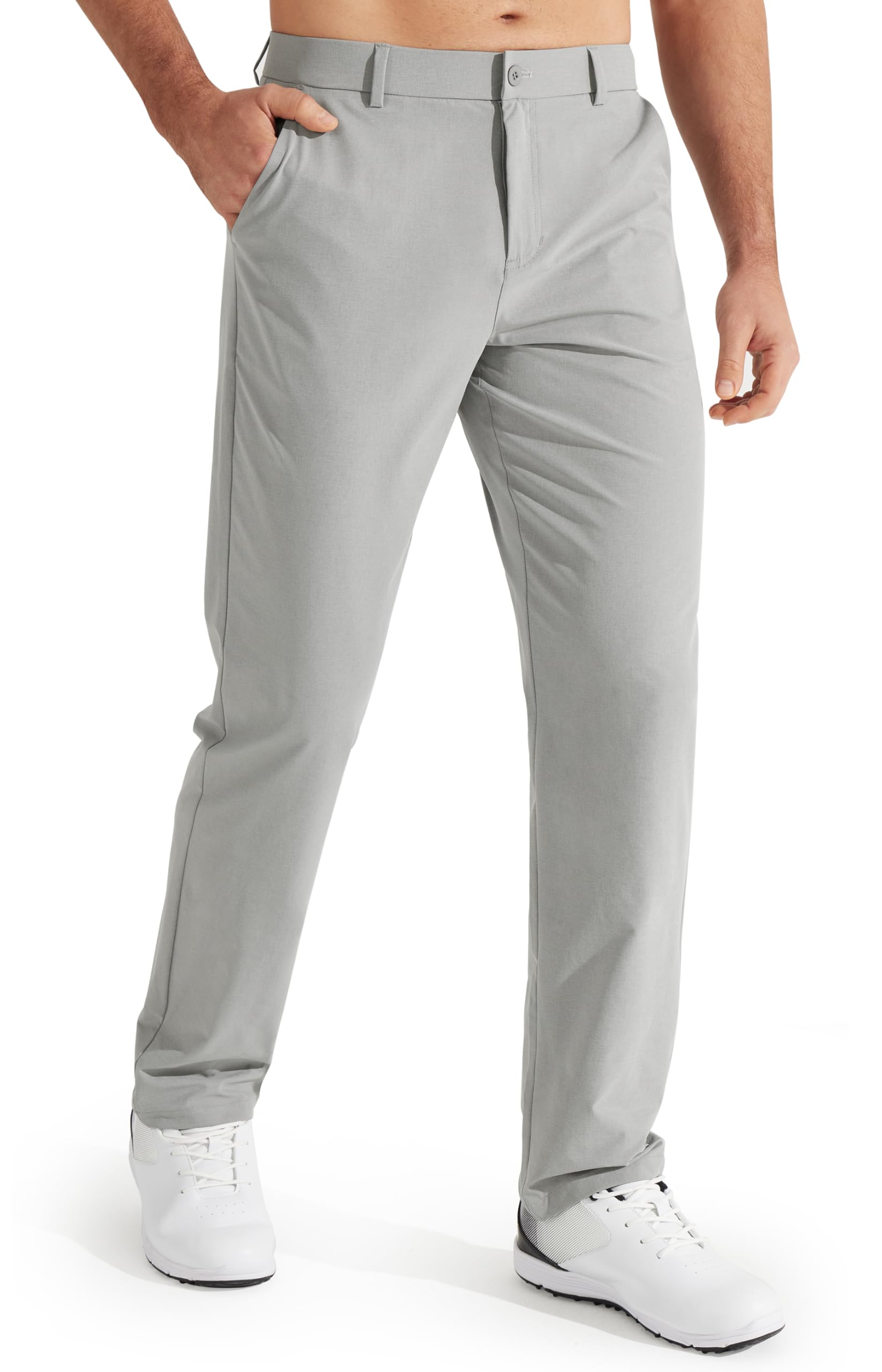 Libin Mens Golf Pants Stretch Work Dress Pants 30"/32"/34" Quick Dry Lightweight Casual Comfy Trousers with Pockets — view 14
