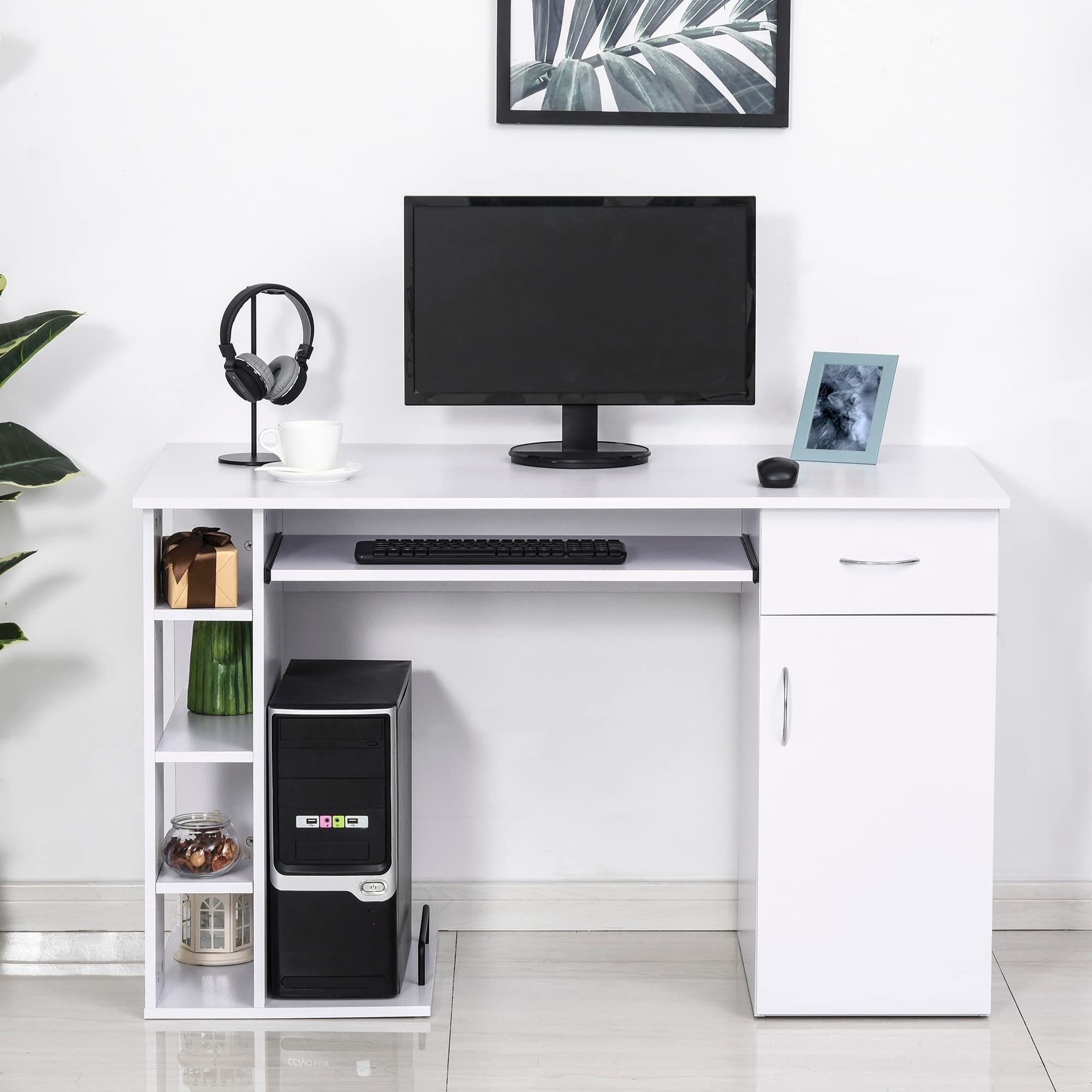Ergonomic Desk Office for Home Work - Storage Solution - Dettaglio