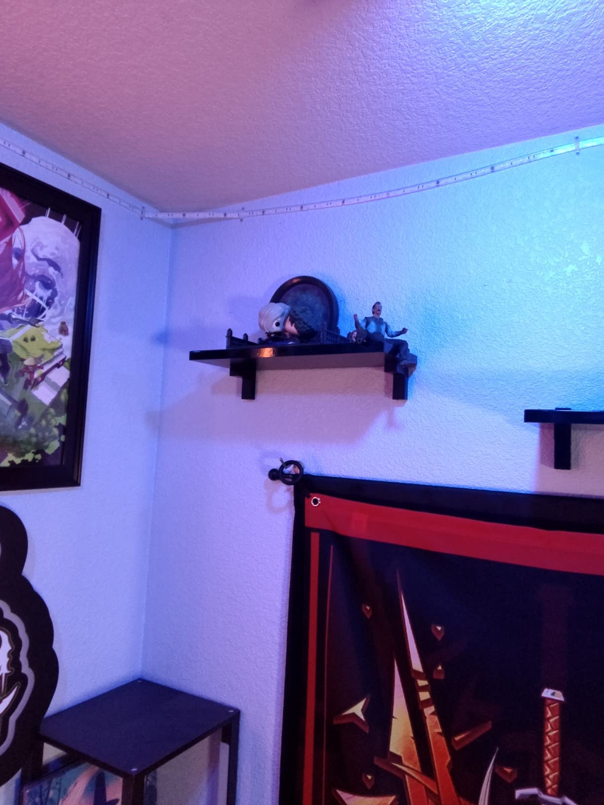 8/mo Finance Floating Shelves Wall Mounted, 16" White Wall Shelf Set