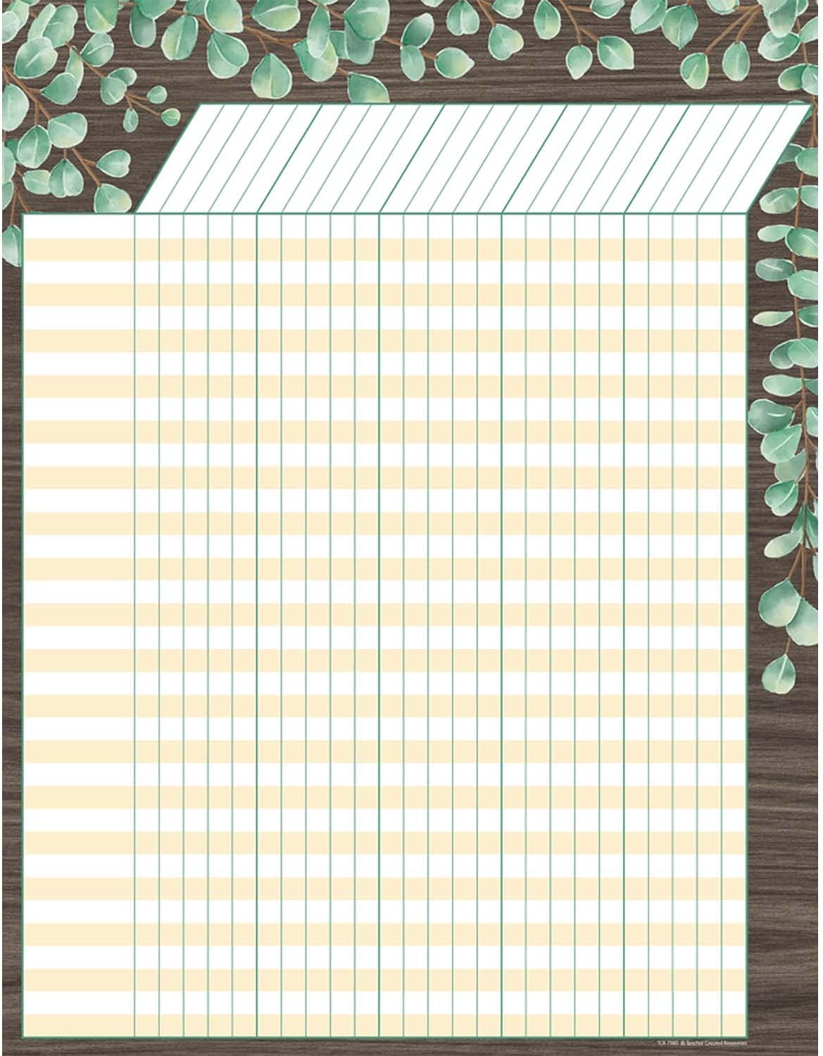 Eucalyptus Incentive Chart, 17" x 22"