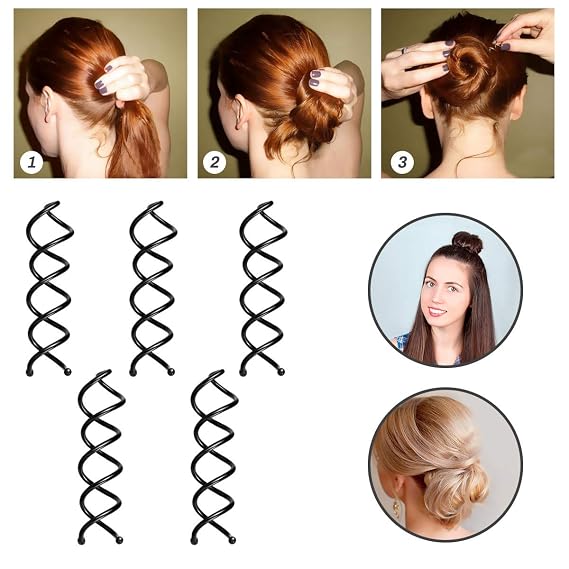 Winkeyes Hair Styling Set - DIY Hair Braiding Tool Kit with Hair Modelling Accessories for Simple and Fast Spiral Braids