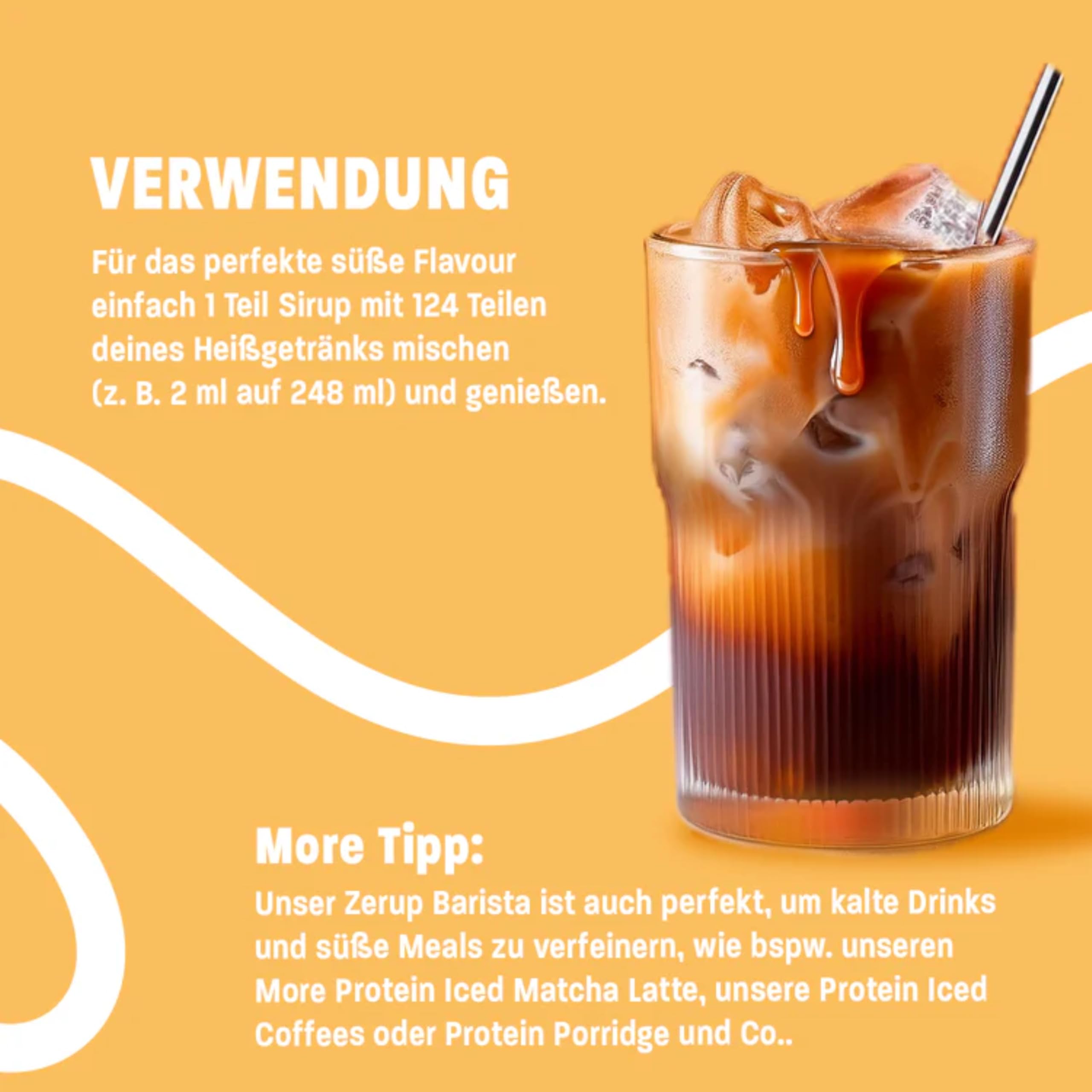 MORE Barista Zerup, Vanilla, 4 x 65 ml | für Kaffee, Tee und Heißgetränke, vegan, zero Kalorien, made in Germany