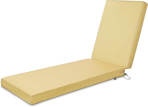 Duck Covers Weekend - Cojín para tumbona para exteriores, resistente al agua, 80 x 26 x 3 pulgadas, pajilla, cojines de asiento para exteriores, 1