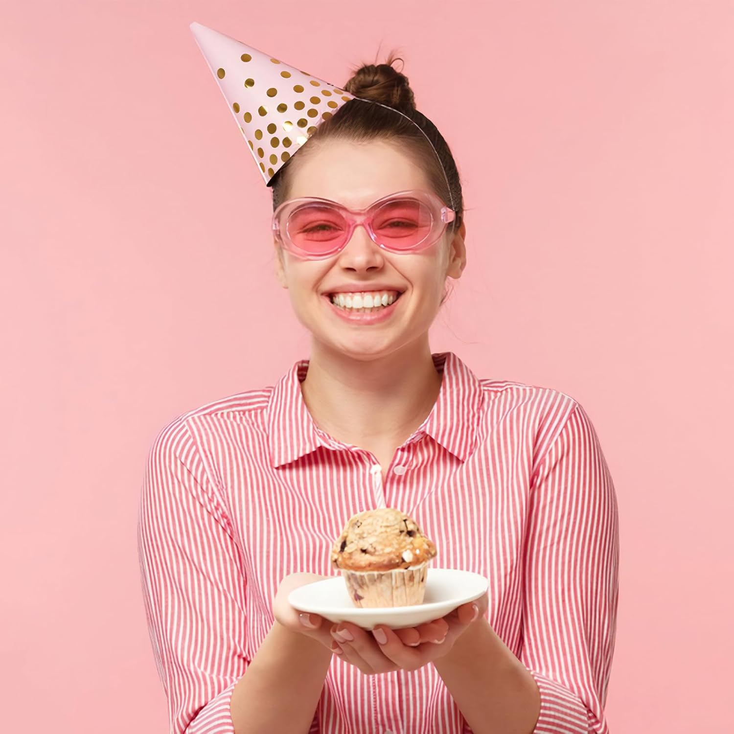 Matcheck 12 Mixed Style Sunglasses Retro Colored Party Glasses Solid Clear Color Costume Bulk Eyeglasses Unisex Adult - Image 3