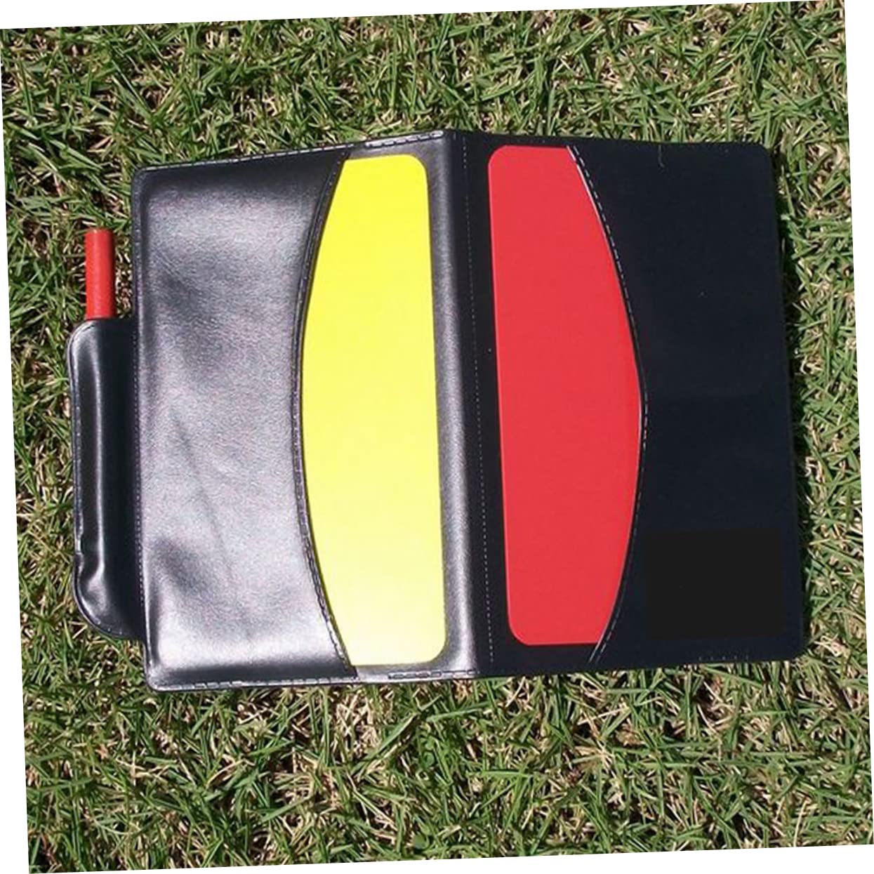 Toyvian Tarjetas de Árbitro Multifuncionales Kit de Árbitro Amarillas Lápiz y Cuaderno Fútbol Baloncesto y Otros